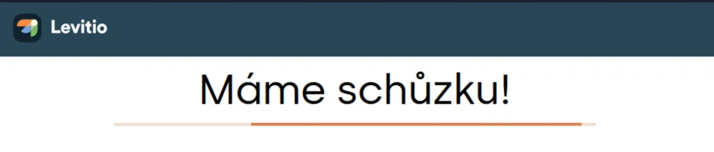 Uvítací hláška „Máme schůzku!“ v portálu pro rodiče